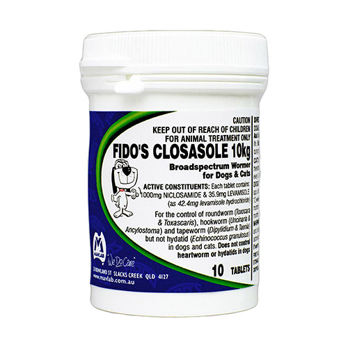 Fidos Closasole Broad Spectrum Wormer for Dogs & Cats