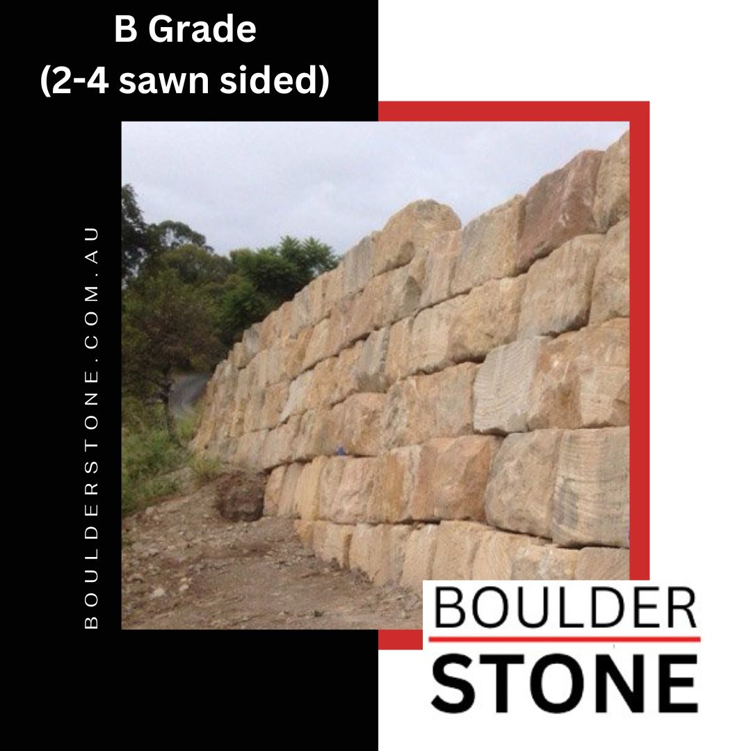 B Grade 2-4 sawn sided Sandstone Blocks
