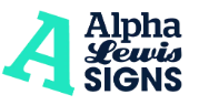 Alpha Lewis Signs Logo