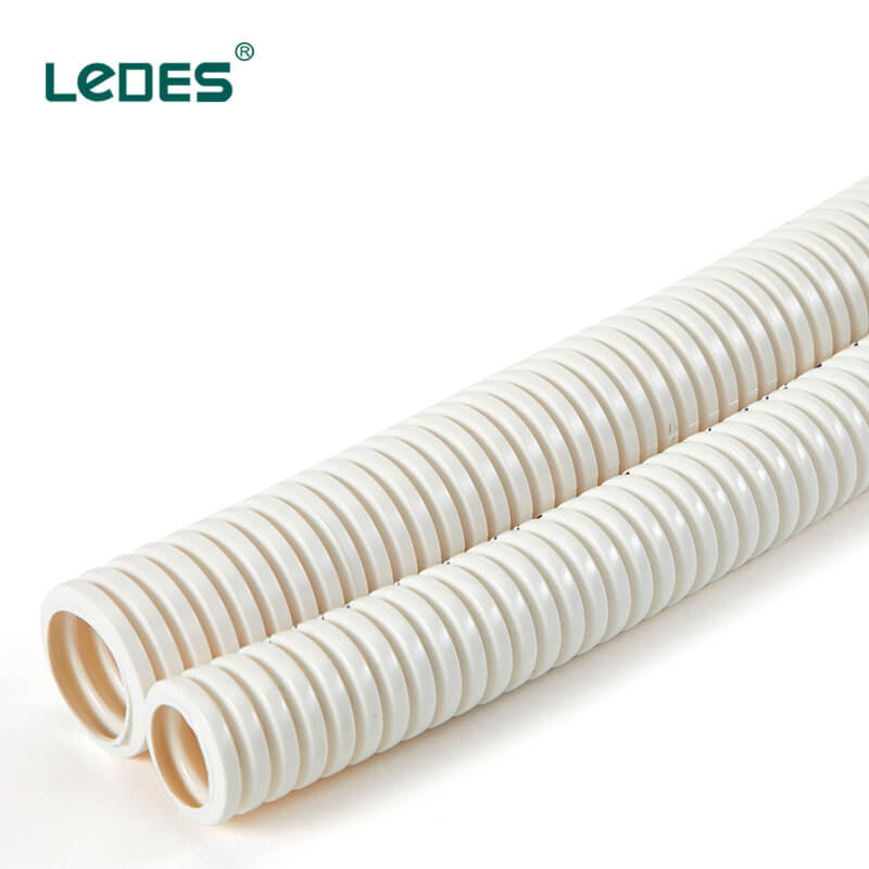 Ledes Telecommunications Conduit Flexible Comms Pipe White