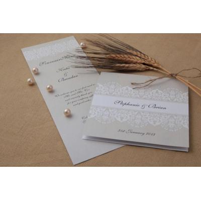 Taupe Wedding Invitations